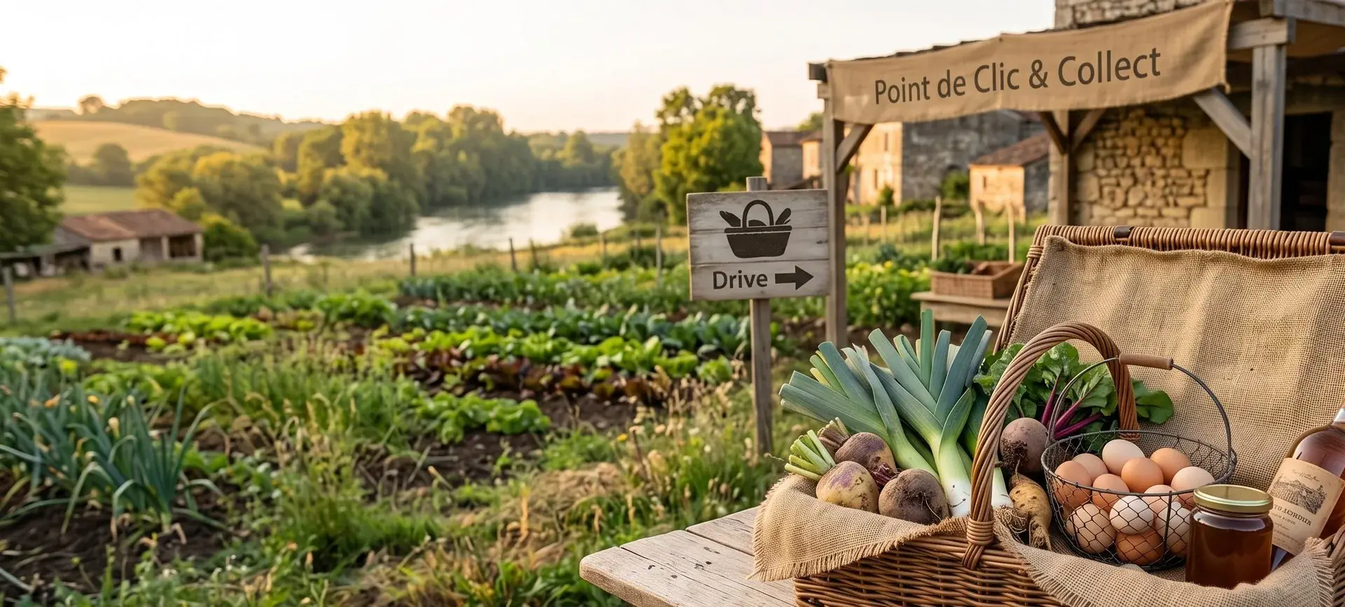La ferme GoJardin en Entre-deux-Mers, point de retrait du drive fermier